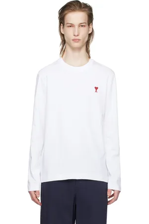 Ami White Ami de Cœur Long Sleeve T-Shirt