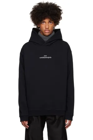 Maison Margiela Black Embroidered Hoodie