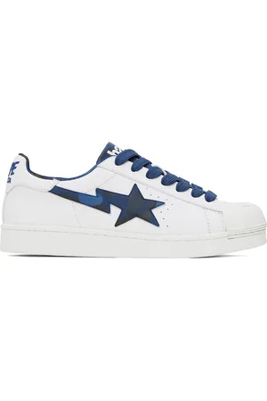 BAPE White & Skull Sta Sneakers