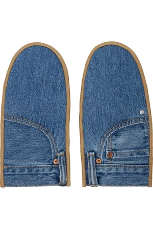BLESS Blue & Tan Pocketgloves Mittens