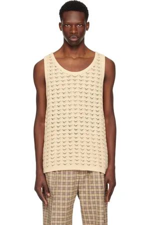 CMMN SWDN Beige Cray Tank Top
