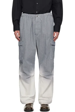 FORMA Blue Bleached Striped Cargo Pants