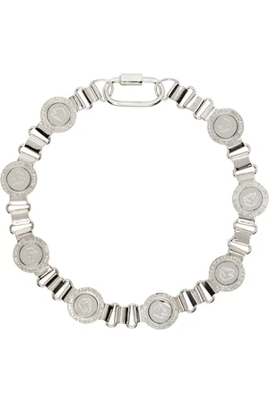 In Gold We Trust SSENSE Exclusive Silver Signet Necklace