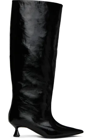 Ganni Black Soft Slouchy Tall Boots