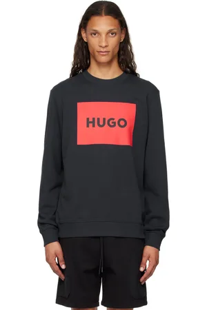 HUGO BOSS Navy Printed Logo Sweatshirt