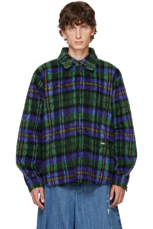 Ader Error & Blue Check Shirt
