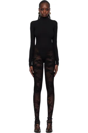 Alaïa Black Floral Jumpsuit