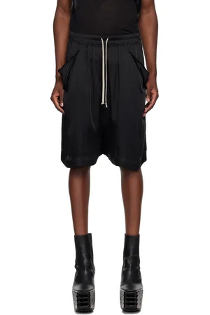 Rick Owens Black Porterville Lido Boxers Shorts