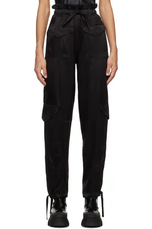 Ganni Black Relaxed Fit Trousers