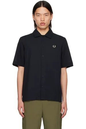 Fred Perry Black Panel Shirt