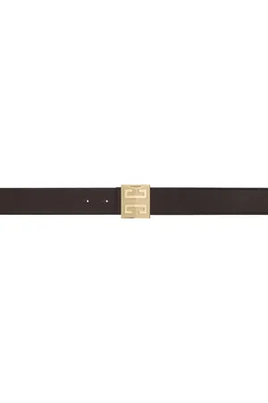 Givenchy Brown & Black 4G Reversible Belt