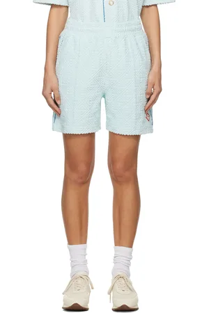 Casablanca Blue Monogram Towelling Shorts