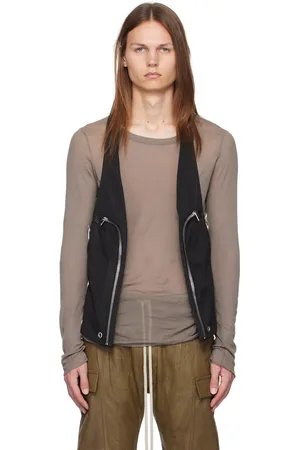 Rick Owens Black Bauhaus Vest