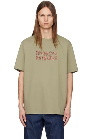 Maison Kitsuné Green Woodland Alphabet Comfort T-Shirt