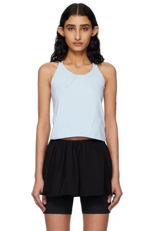 Kijun Blue Double Strap Tank Top