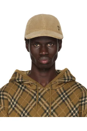 Burberry Beige Corduroy Baseball Cap
