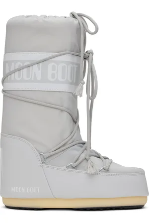 Moon Boot Gray Icon Nylon Boots