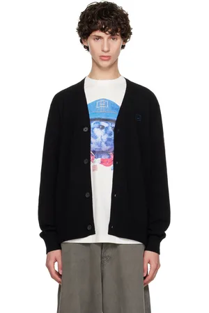 Acne Studios Black V-Neck Cardigan