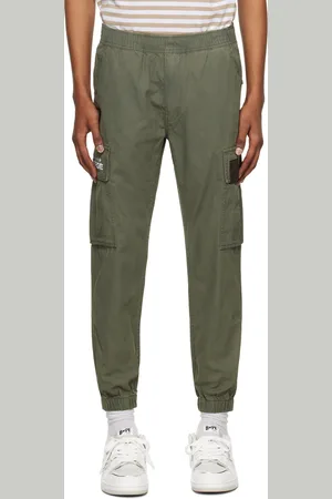 A Bathing Ape Green Patch Cargo Pants