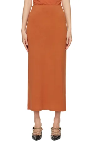 Miaou Orange Chiara Maxi Skirt