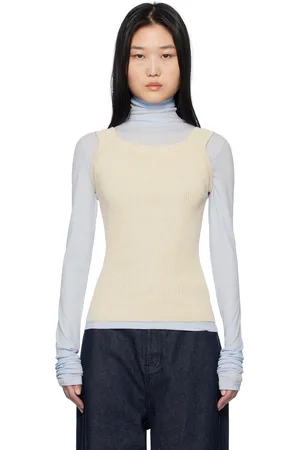LE 17 SEPTEMBRE Ribbed Scoop Neck Tank Top