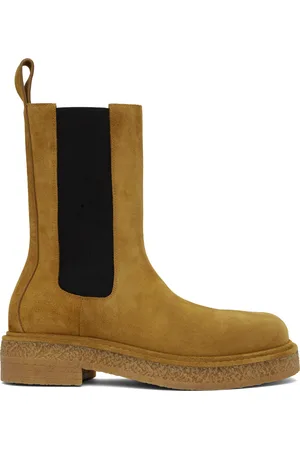 Bottega Veneta Tan Haddock Chelsea Boots