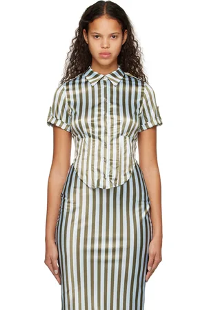 Miaou SSENSE Work Capsule – Green & Blue Max Shirt