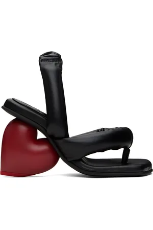 Yume Yume Black & Red Love Heeled Sandals