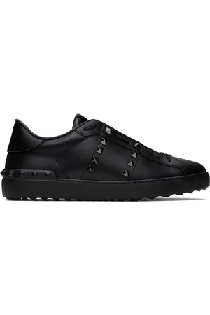 VALENTINO GARAVANI Black Rockstud Untitled Sneakers