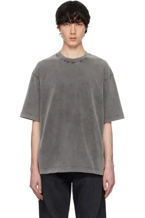 Acne Studios Gray Relaxed Fit Crew Neck T-shirt