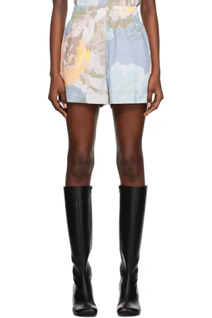 DRIES VAN NOTEN Blue Floral Shorts