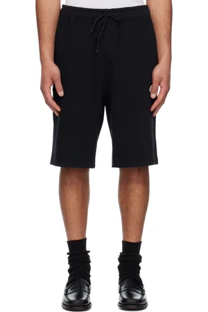 Moncler Moncler x FRGMT Hiroshi Fujiwara Black Embroidered Logo Cotton Shorts