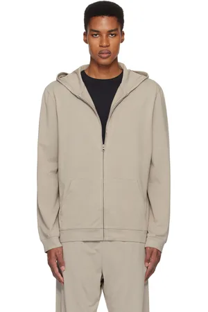 SKIMS Gray Jersey Lounge Zip Up Hoodie