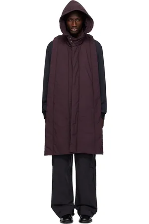 DRIES VAN NOTEN Purple Hooded Cotton Vest