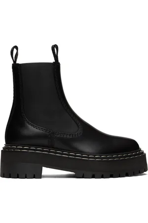 Proenza Schouler Black Platform Chelsea Boots