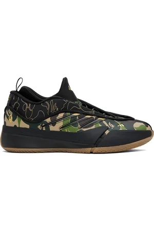 BAPE Black & Beige adidas Originals Edition Dame 9 Low Sneakers