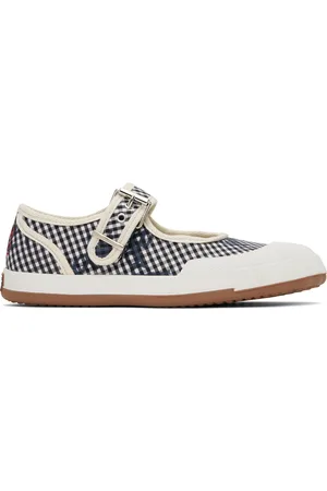 Vivienne Westwood Black & White Animal Gym Bar Ballerina Flats