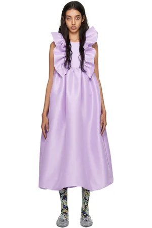 Kika Vargas Purple Whitney Maxi Dress