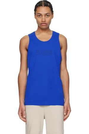 HUGO BOSS Blue Outline Tank Top