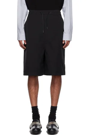 JUUN.J Black Drawstring Shorts