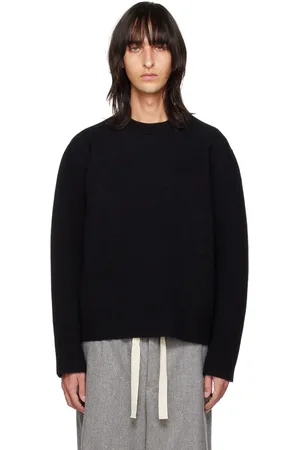 Jil Sander Black Crewneck Sweater