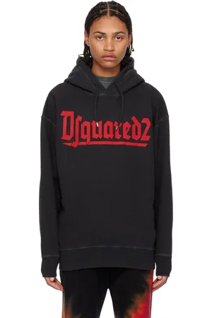Dsquared2 Black Printed Hoodie