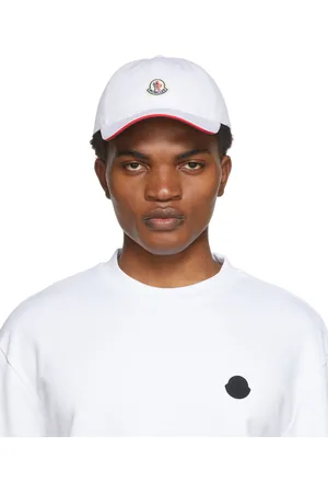 Moncler White Logo Cap