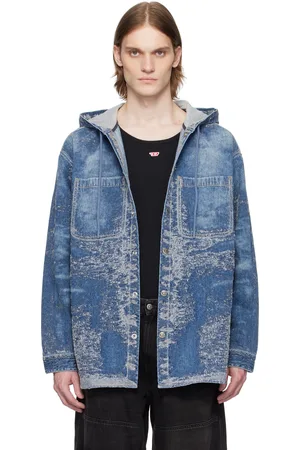 Diesel Blue D-Dewnys-Hood-S Denim Hoodie