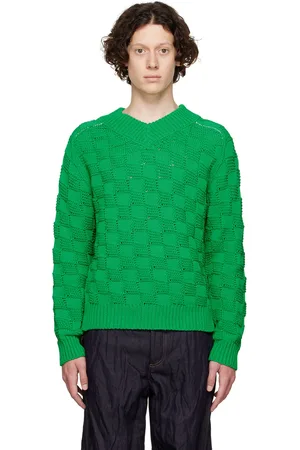 Bottega Veneta Green Nylon Sweater