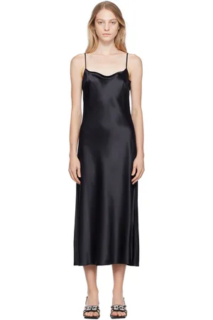 Staud Navy Meander Midi Dress