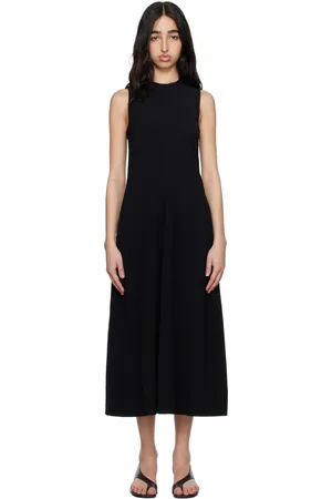 Totême Black Woven Stripe Maxi Dress