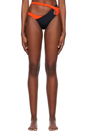 Agent Provocateur Black & Orange Racy Bikini Bottoms