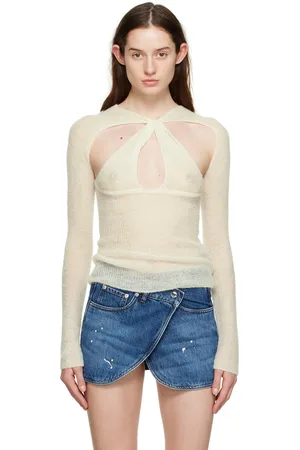 COPERNI Off-White Twisted Cut Out T-Shirt