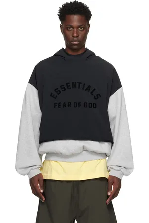 FEAR OF GOD Gray & Black Layered Hoodie